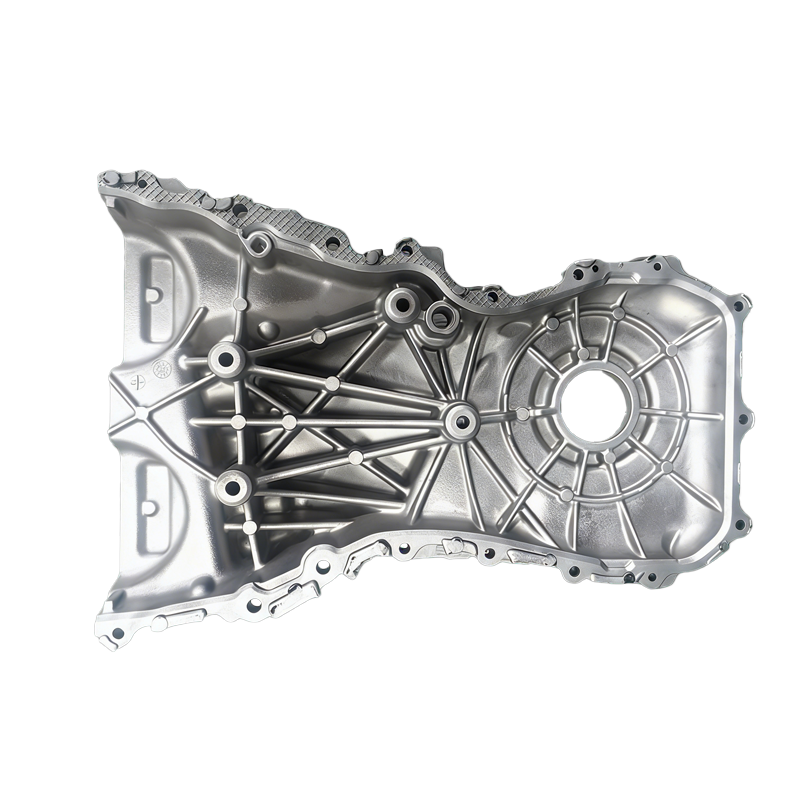 Cubierta de motor de motocicleta de fundición a presión de aluminio gris metálico